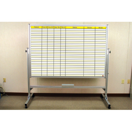 reversible heavy duty custom whiteboard on casters