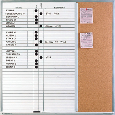in & out whiteboard - bulletin board combination in & out whiteboard - bulletin board combination