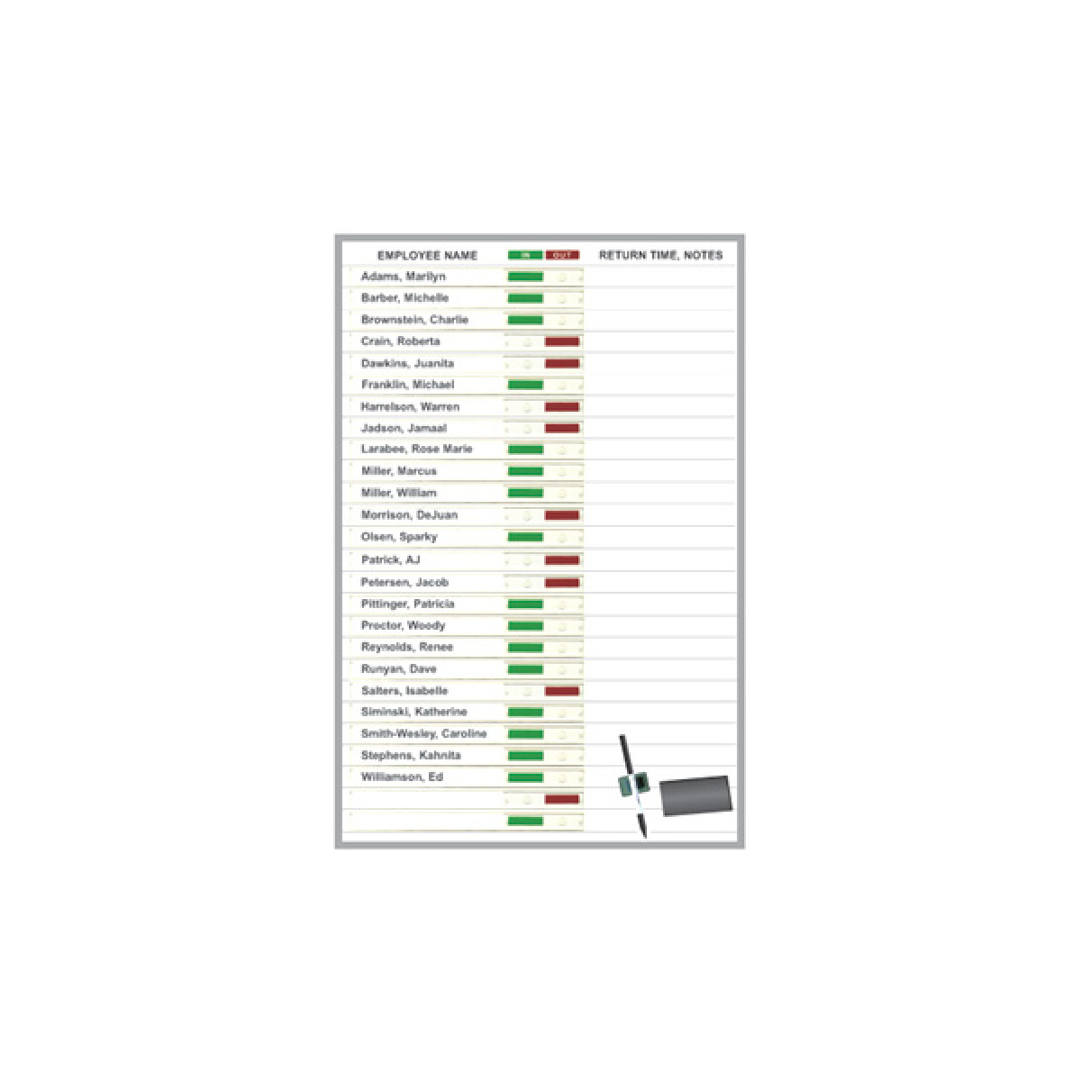 in & out sliding indicator whiteboard kit in & out sliding indicator whiteboard kit