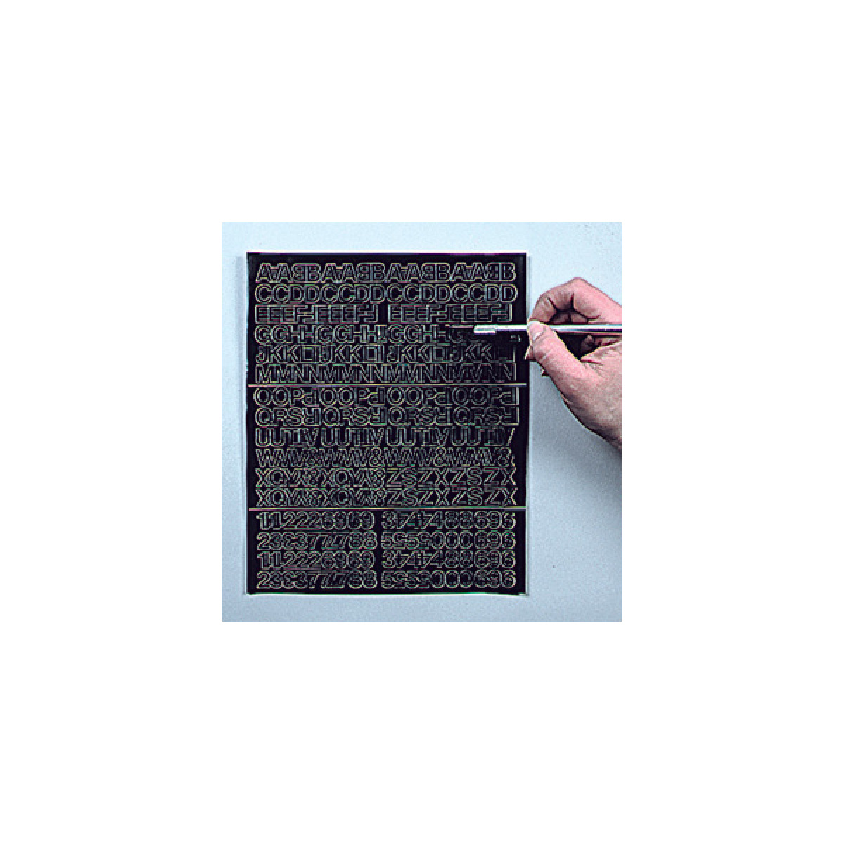 self-adhesive, black letter and number set self-adhesive, black letter and number set