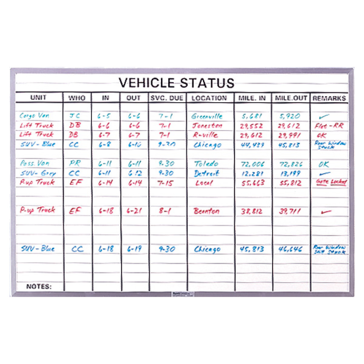 Lined Whiteboard | Magnetic Lined Dry Erase Board