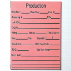 color, laminated, magnetic production cards