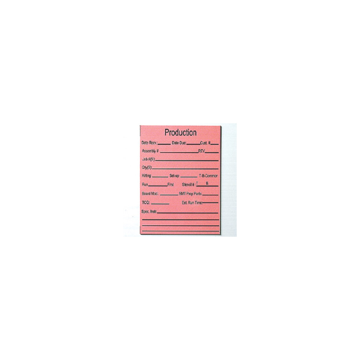 color, laminated, magnetic production cards color, laminated, magnetic production cards