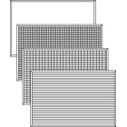 plain, gridded and lined magnetic whiteboard panels