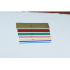 Colored magnetic strips in multiple widths