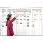 multi-purpose control whiteboard with 1x3 grid