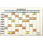 multi-purpose whiteboard with 2x3 grid