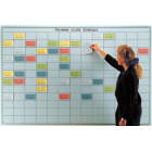 multi-purpose dry erase board with 3x5 grid