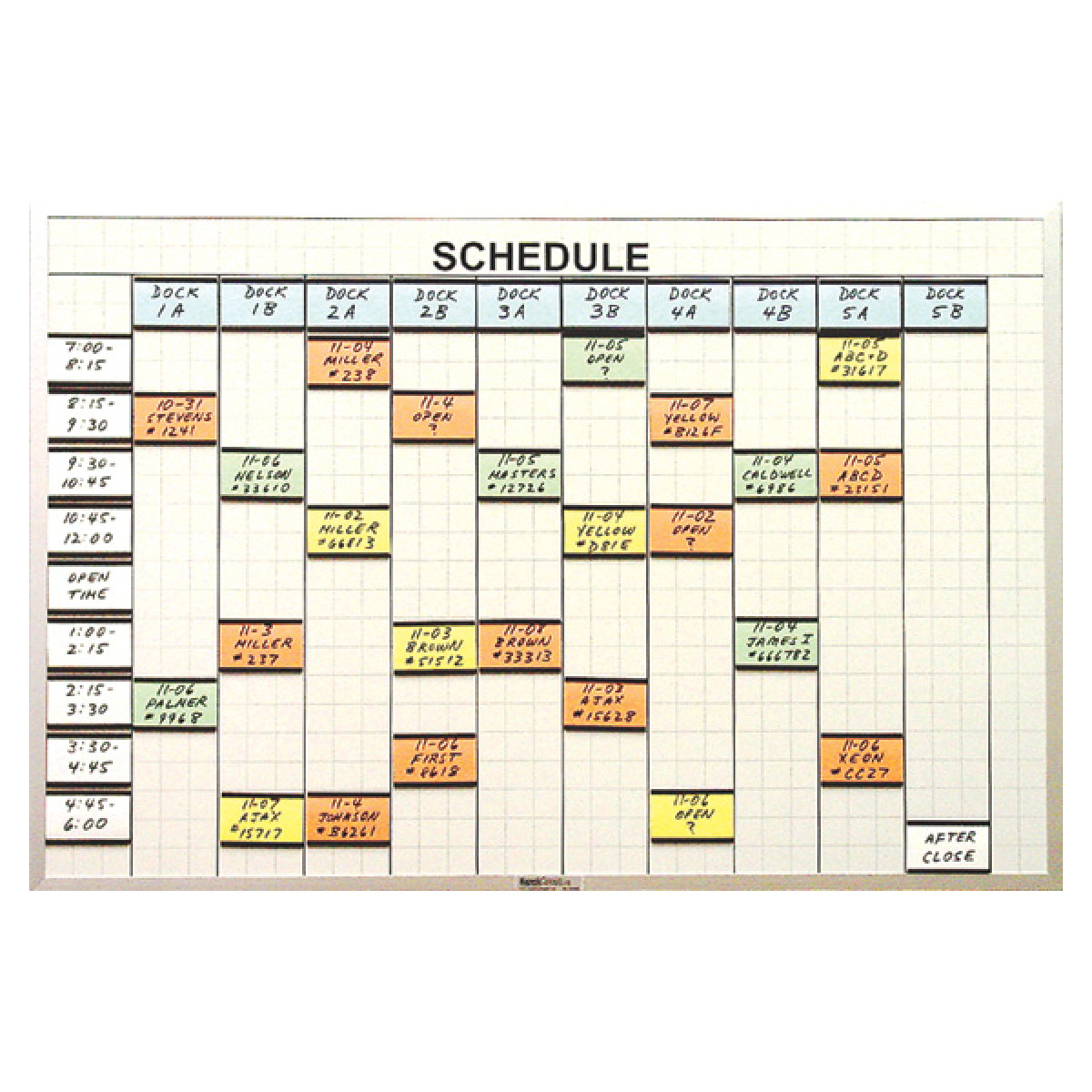 multi-purpose whiteboard with 2x3 grid multi-purpose whiteboard with 2x3 grid