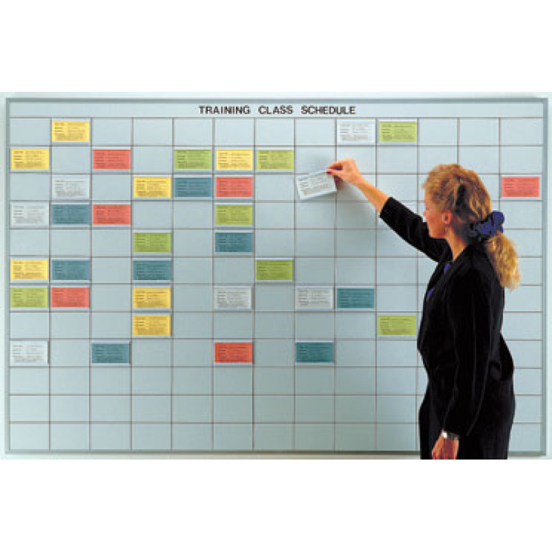 Large Grid Whiteboard | Dry Erase Board with 3x5