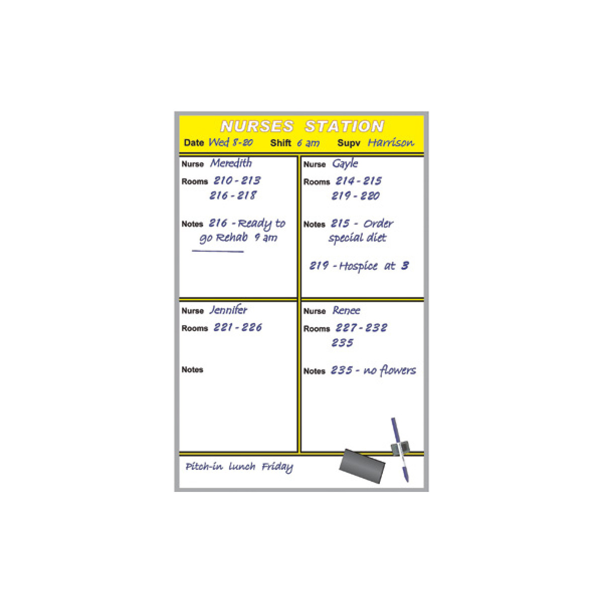 nurses station board kit nurses station board kit