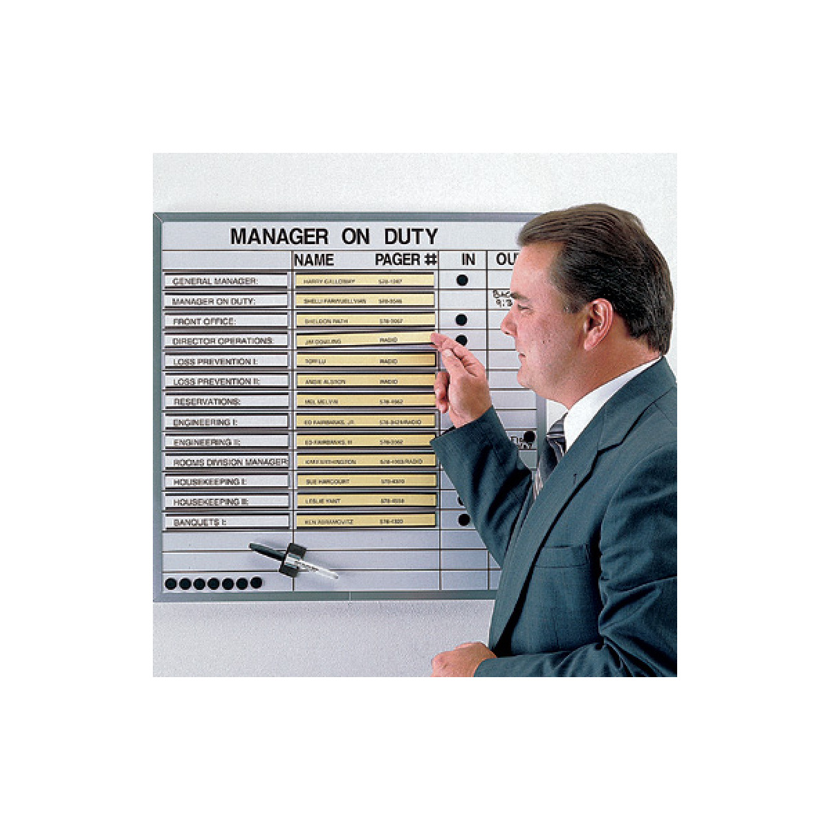 on-duty board on-duty board