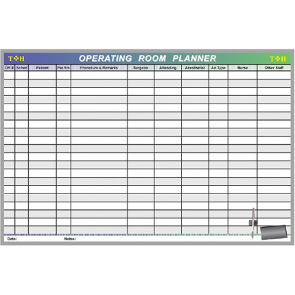operating room planning board