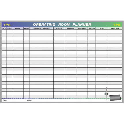 operating room planning board operating room planning board