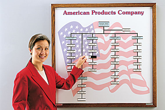 Magnetic Organizational Chart