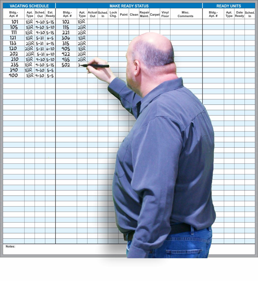 Apartment Make Ready Board