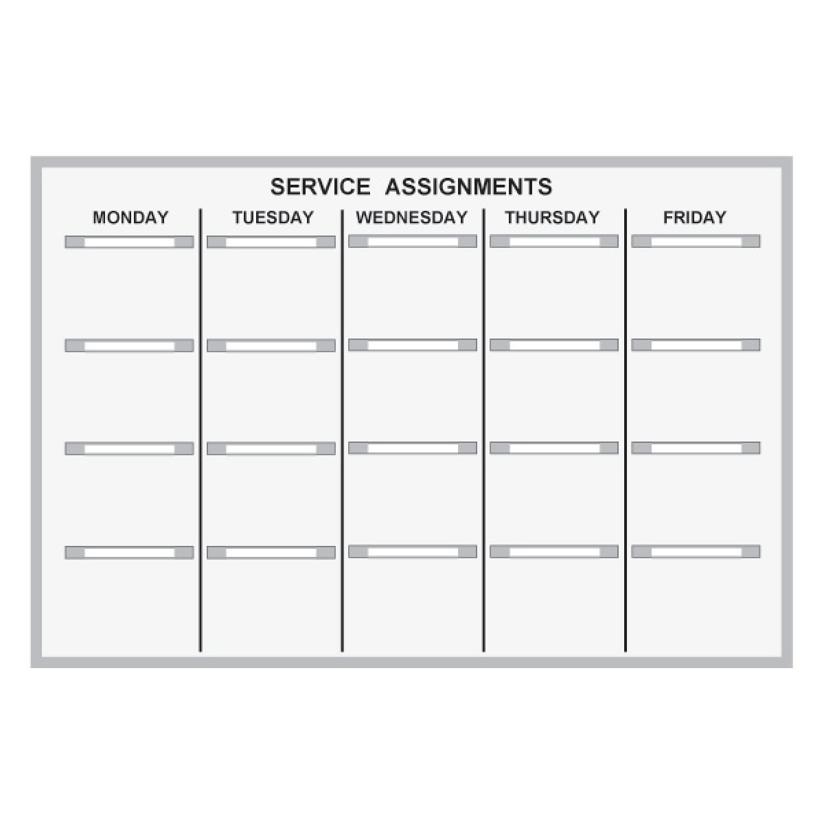 Service Scheduling paper grip kit