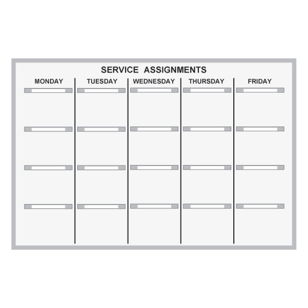 Service Scheduling paper grip kit Service Scheduling paper grip kit