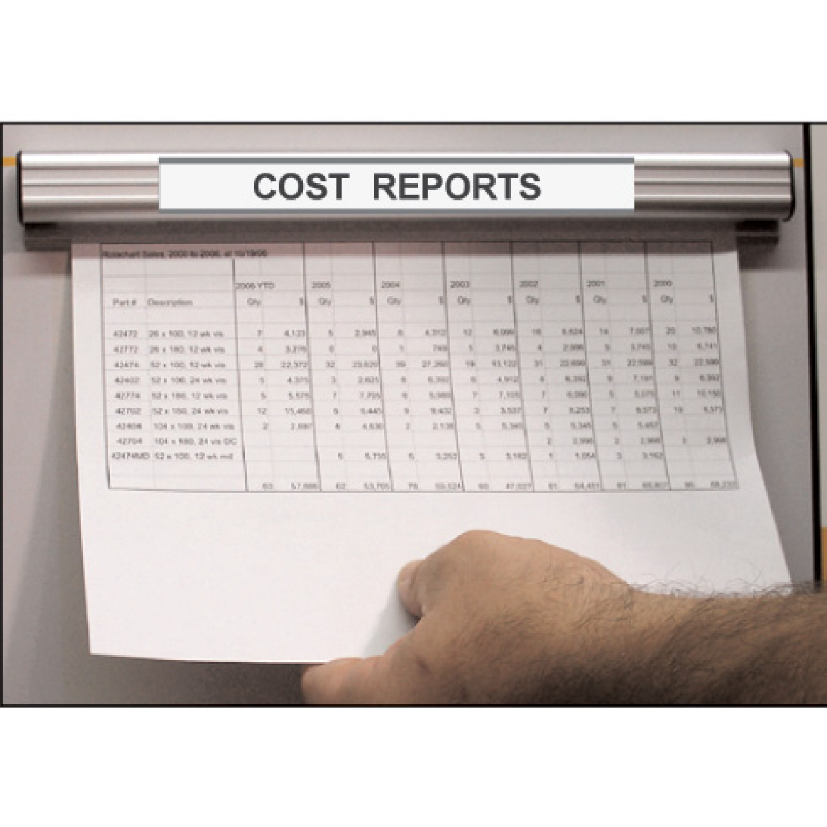 grip-a-strip paper holder