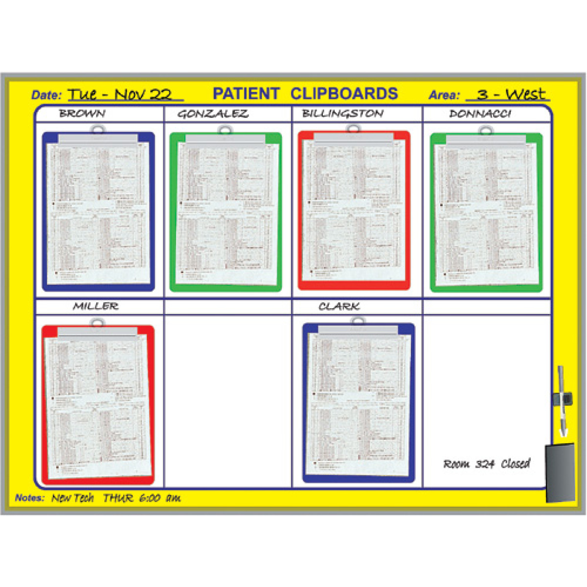patient clip board kit