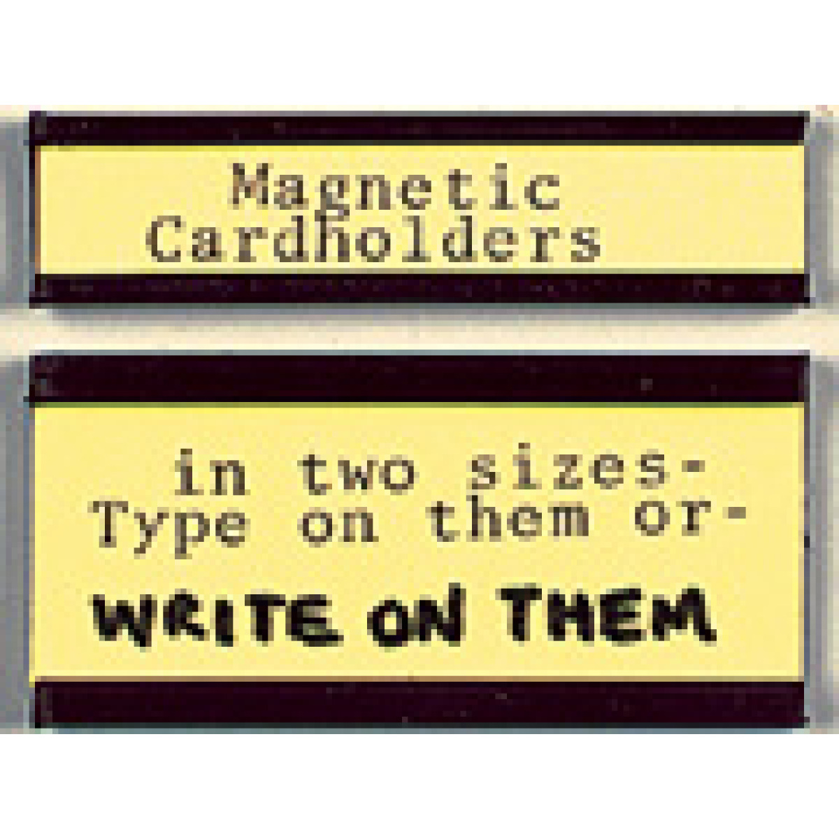 two magnetic card holder sizes