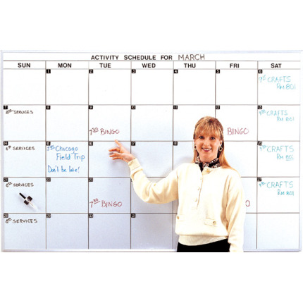 magnetic monthly calendar whiteboard