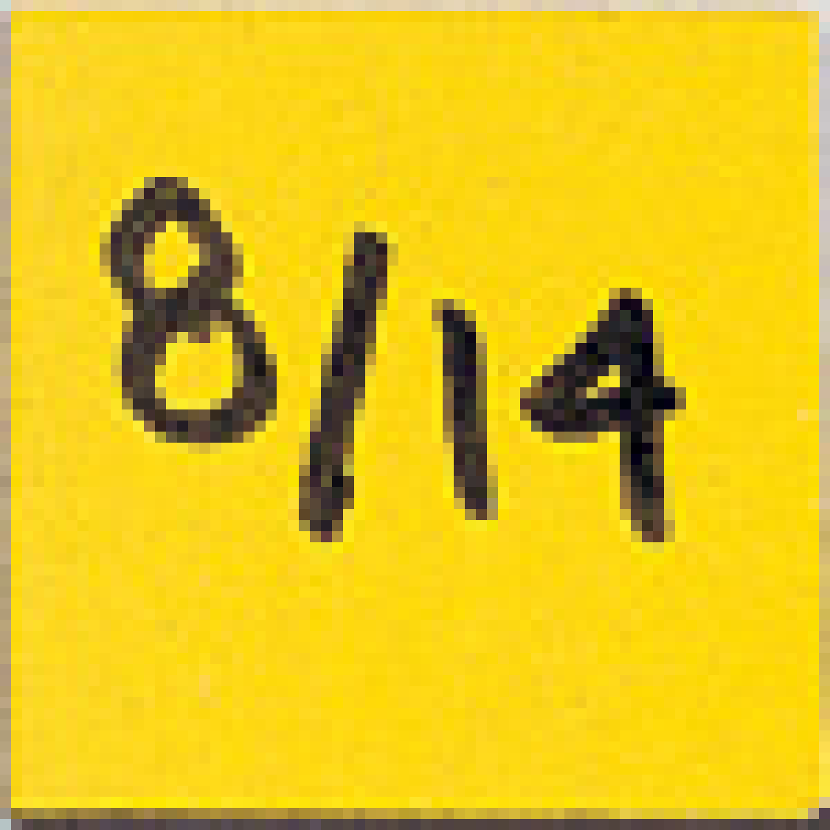 sample 1x1 inch square symbol with job data