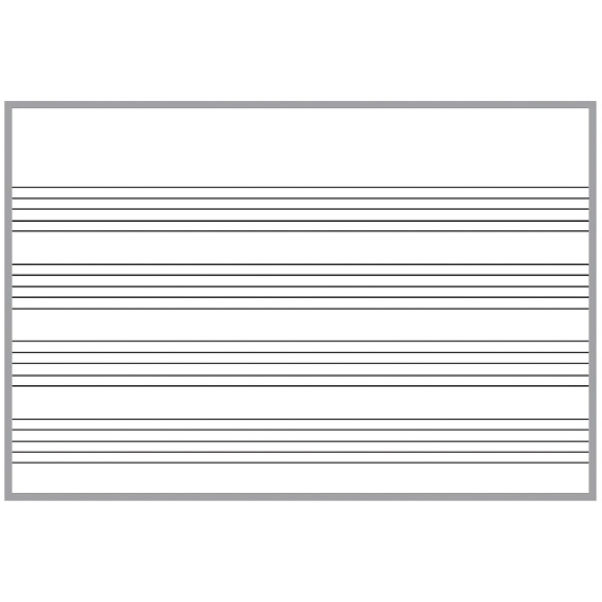 plain music dry erase board
