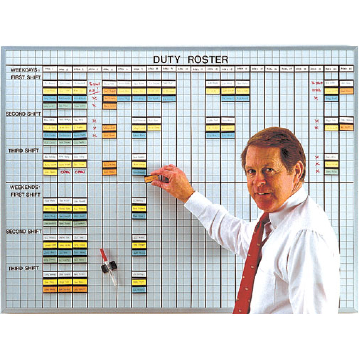 shift duty roster board