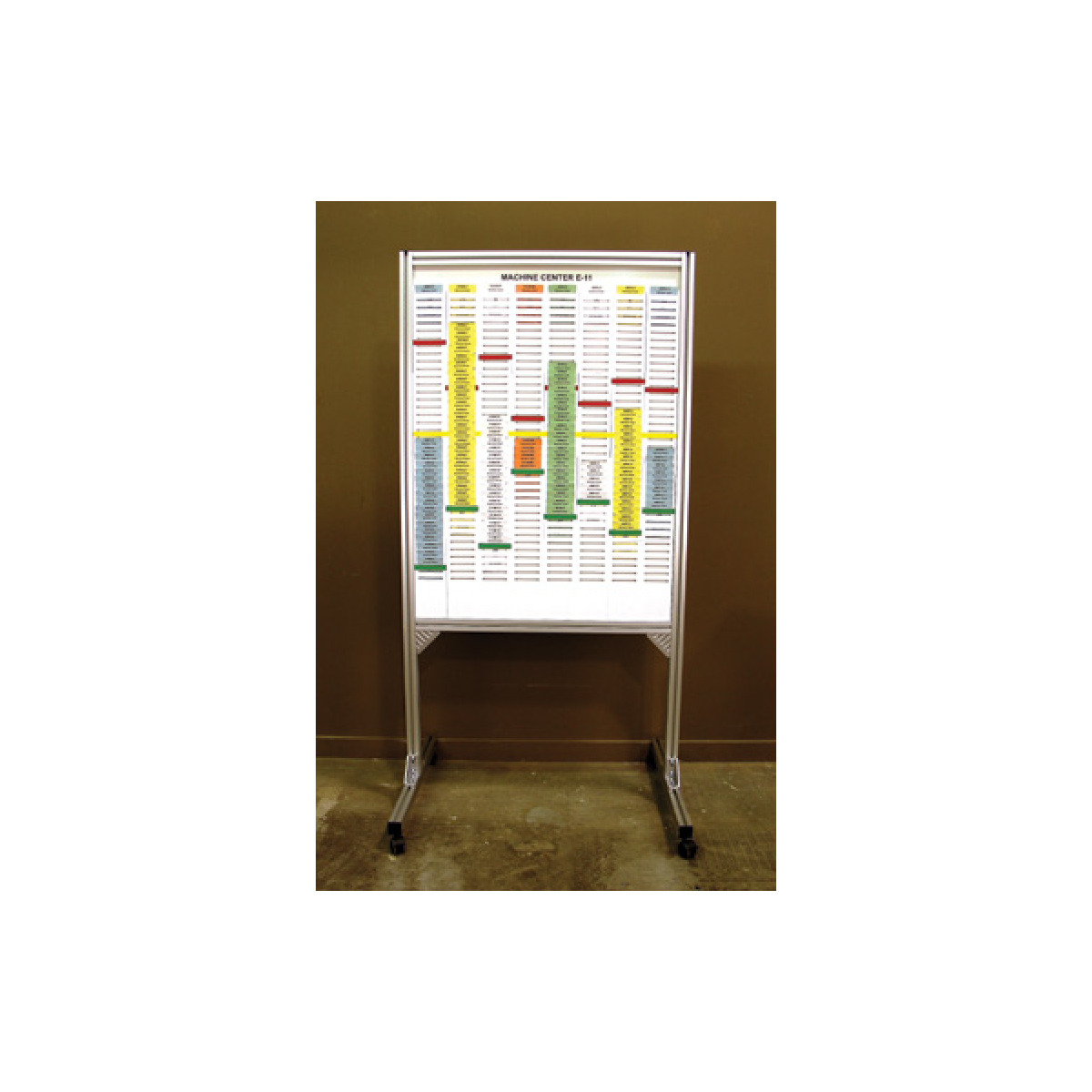 Kanban T-card tracking system board Kanban T-card tracking system board
