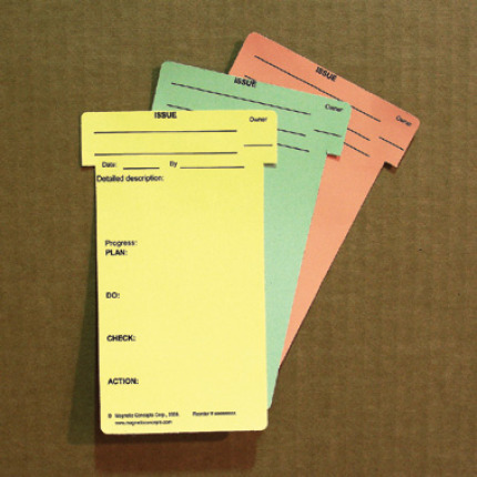 pre-printed color T-cards