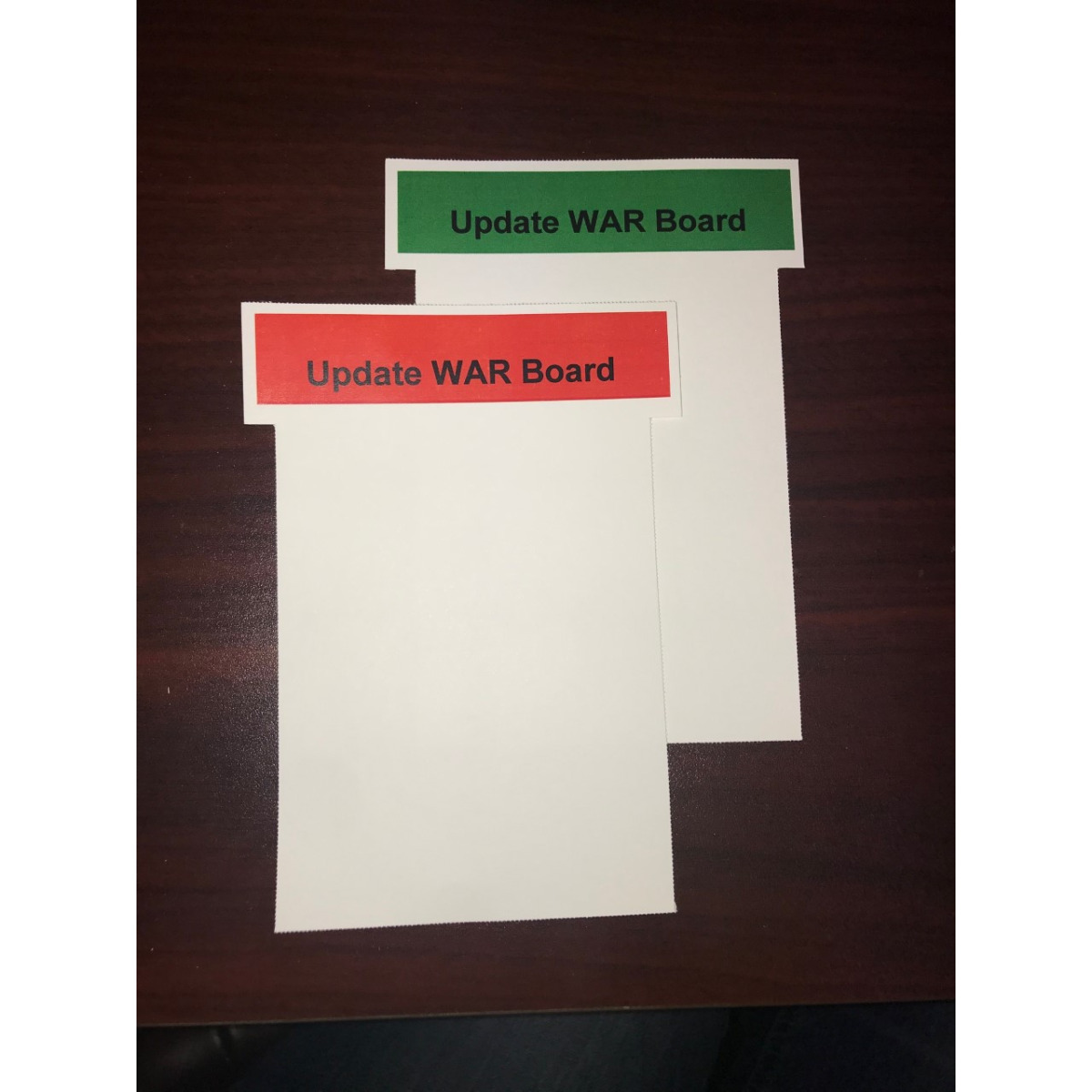 Color Printed, 2 sides T-cards