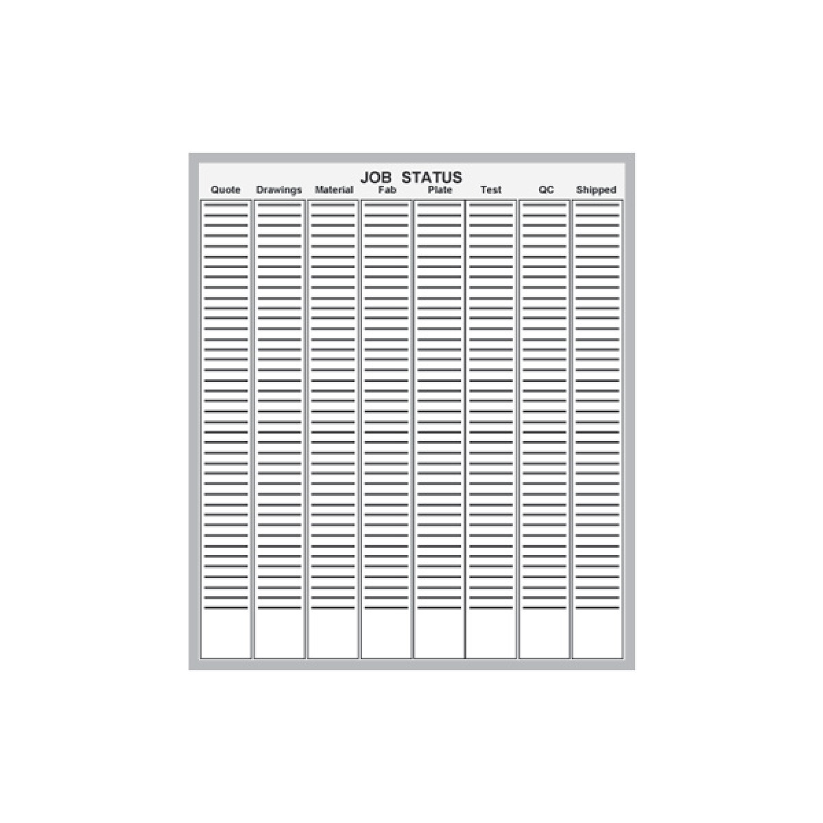 Job Status T-card board system Job Status T-card board system