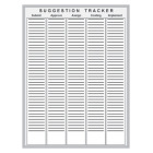 Suggestion tracking T-card board kit