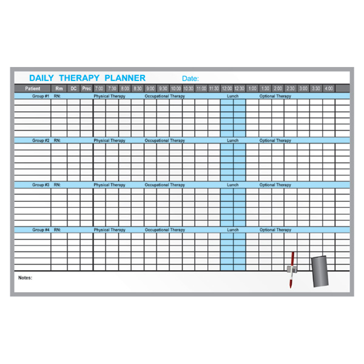 patient therapy planning board patient therapy planning board