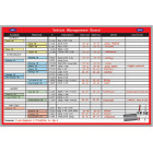 vehicle reservation scheduling board kit