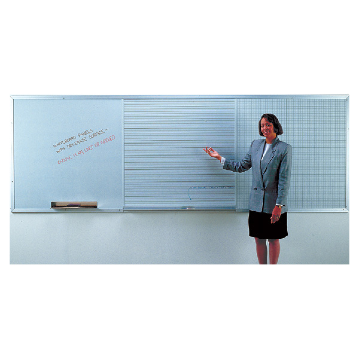 three whiteboard panels mounted on a wall three whiteboard panels mounted on a wall