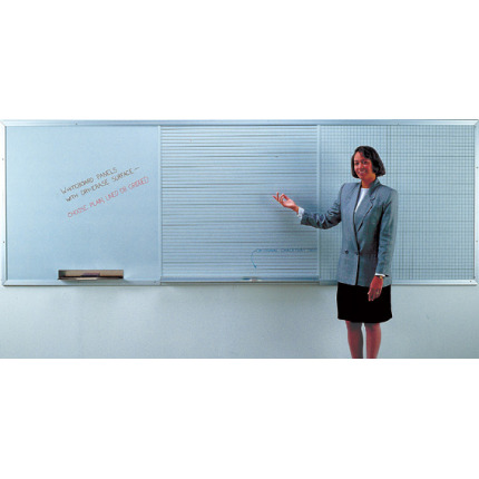 three whiteboard panels mounted on a wall three whiteboard panels mounted on a wall