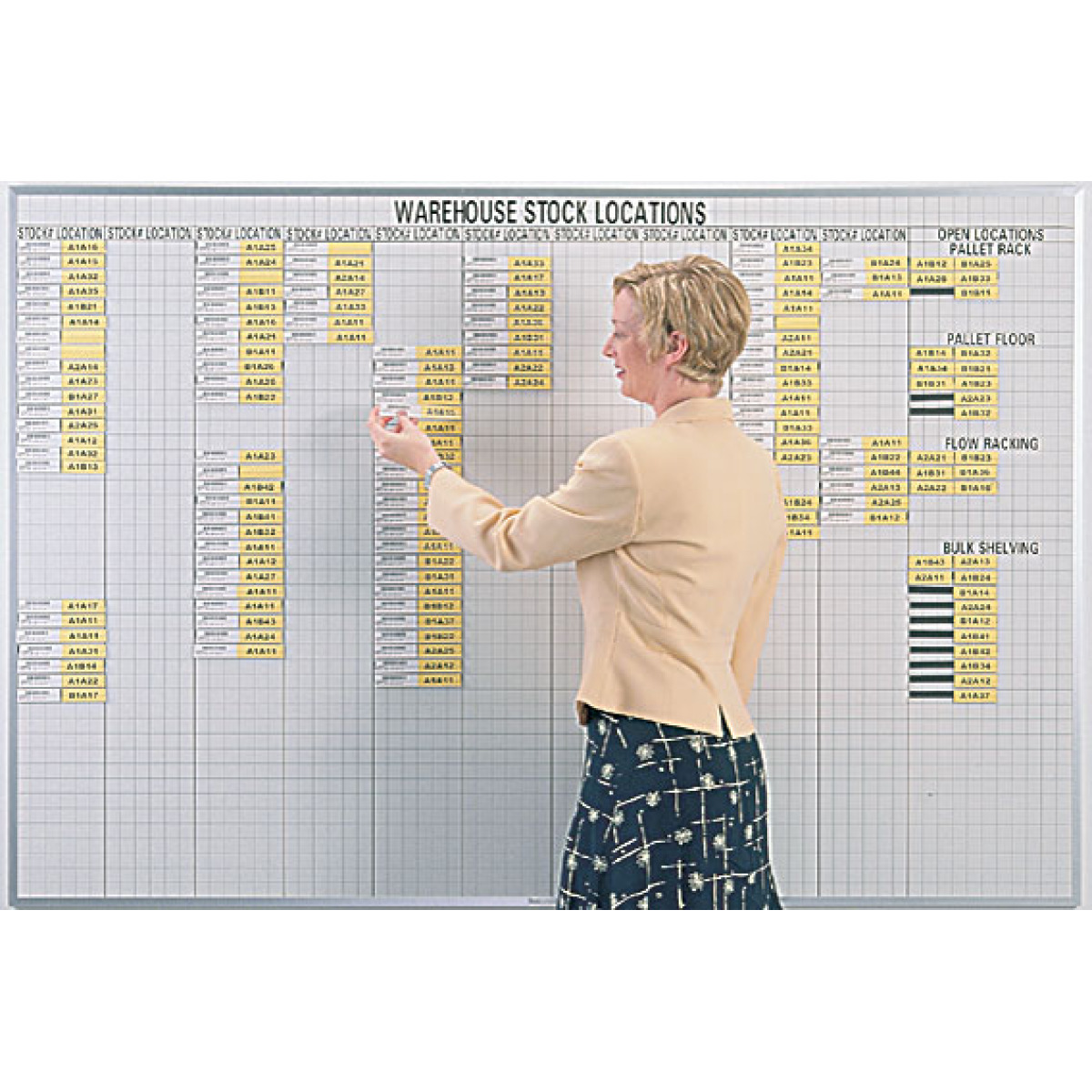 warehouse locator board system