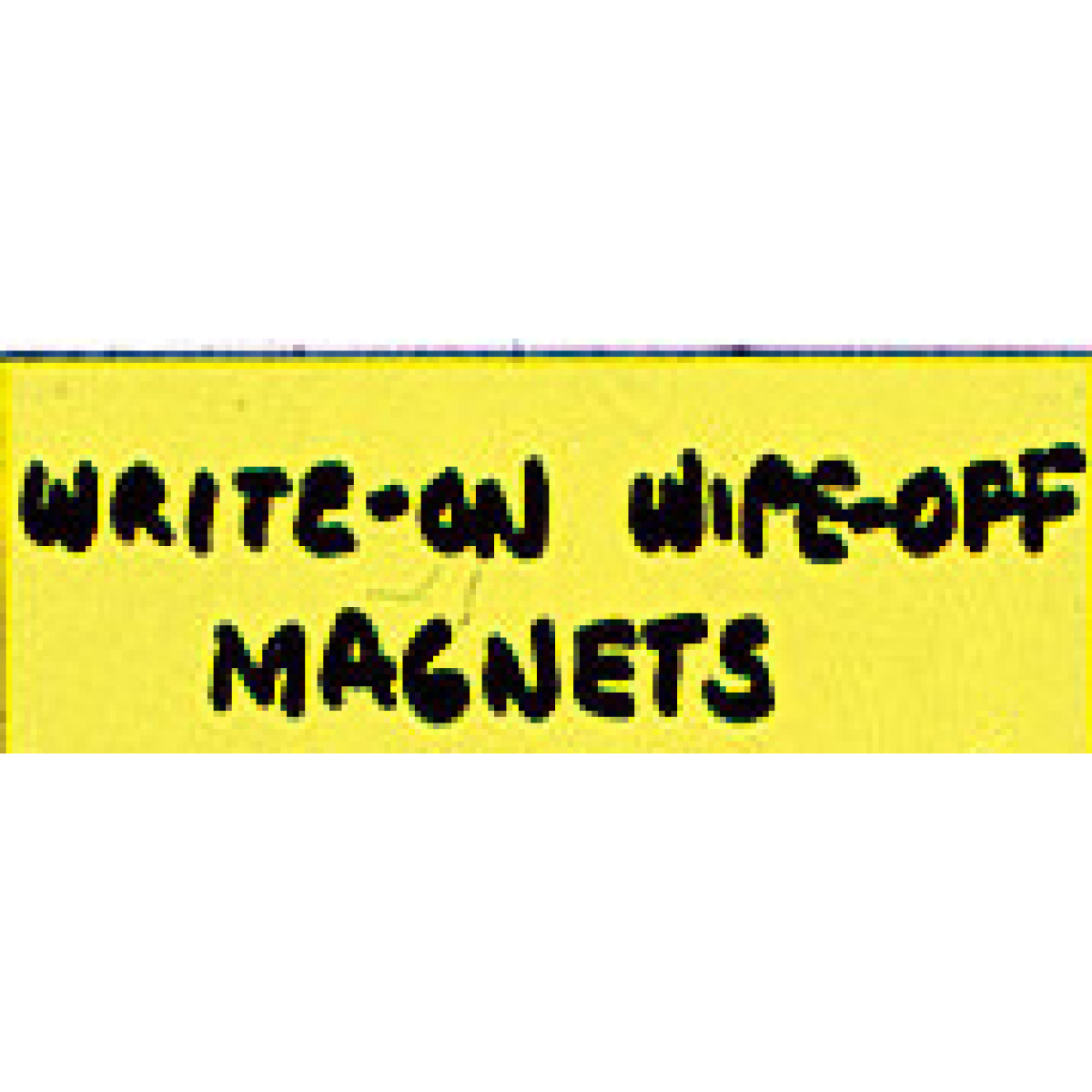 write-on/wipe-off magnet
